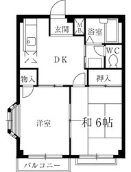 カマラードつくばＡの物件間取画像